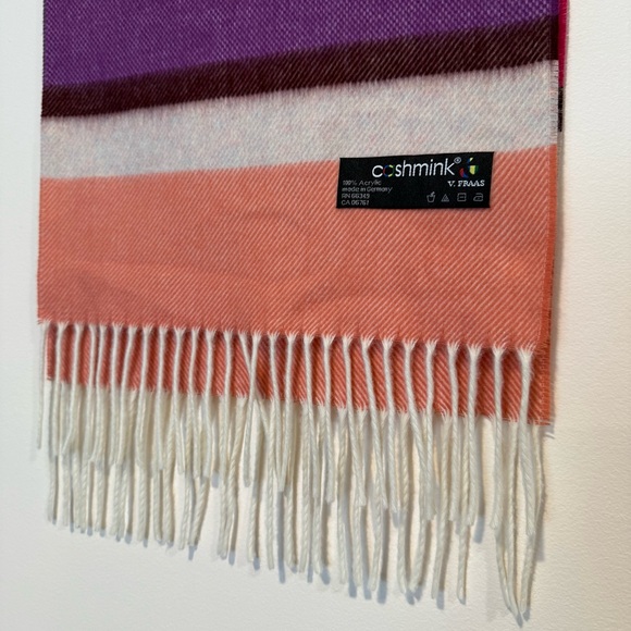 MULTI STRIPES CASHMINK SCARF V.FRAAS - Picture 6 of 8